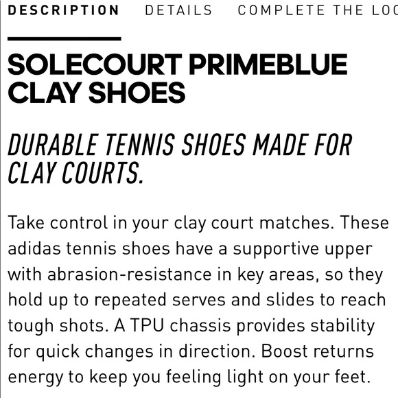 NWB adidas SoleCourt Prime Blue Tennis Shoes - Picture 12 of 13